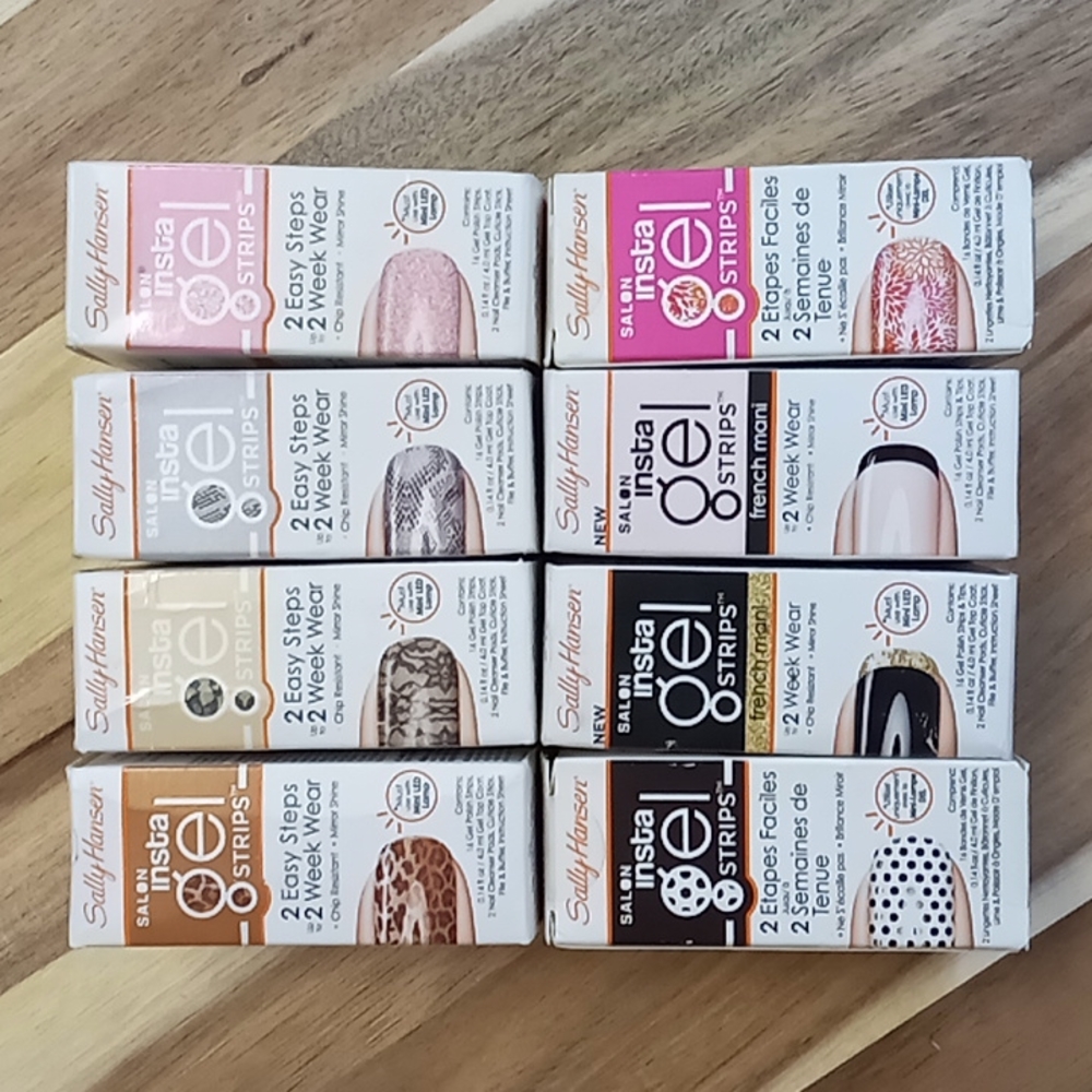 Set of 8 Sally Hansen Salon Insta Gel Strips